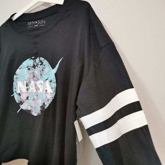 Fifth Sun NASA Longsleeve Cropped Tee - Picture 2 of 7
